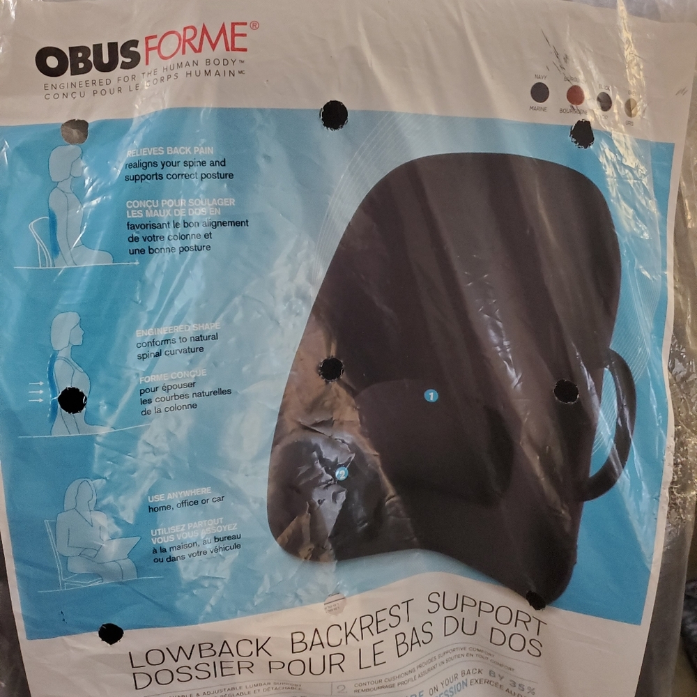 Obus forme lower backrest support